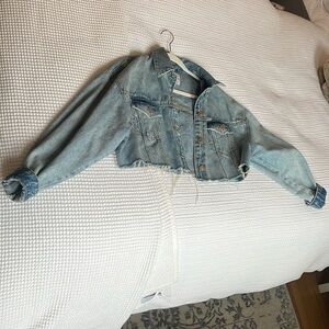 Zara cropped denim jacket